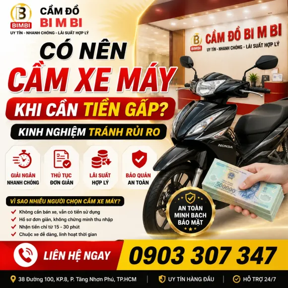 Có Nên Cầm Xe Máy Khi Cần Tiền Gấp? Kinh Nghiệm Tránh Rủi Ro